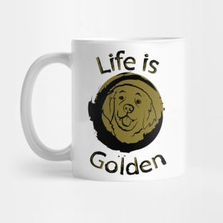 Life is Golden with a Golden Retriever Mug